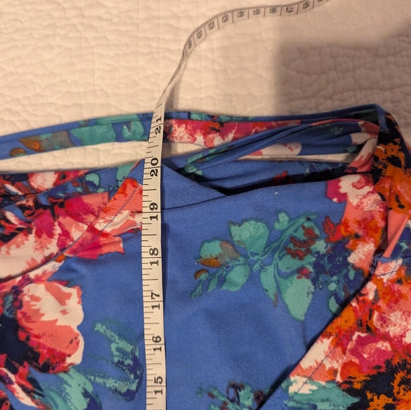 Derek Heart flowered dress 1x - Picture 6 of 6